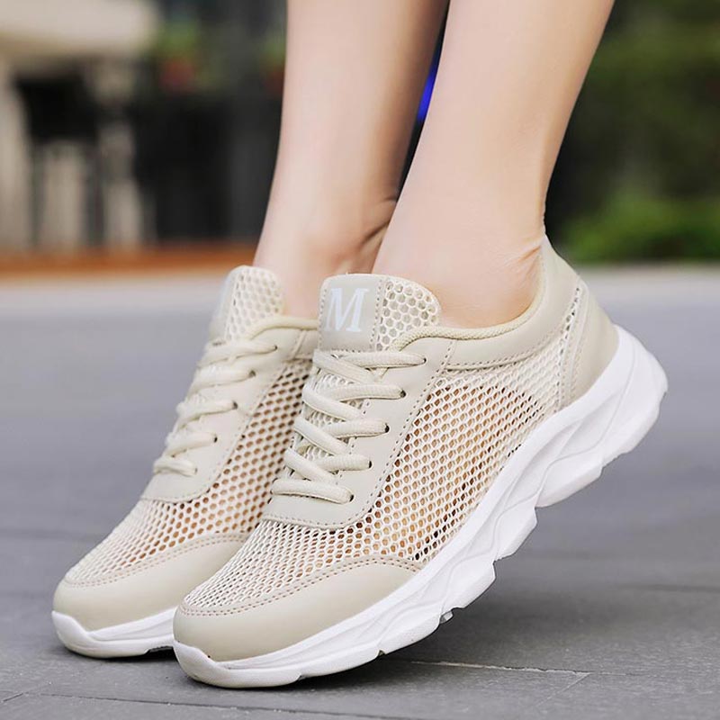 Streetwear Brand Jewelry - Zomer Ademende Sneakers Vrouwen Mesh Dames