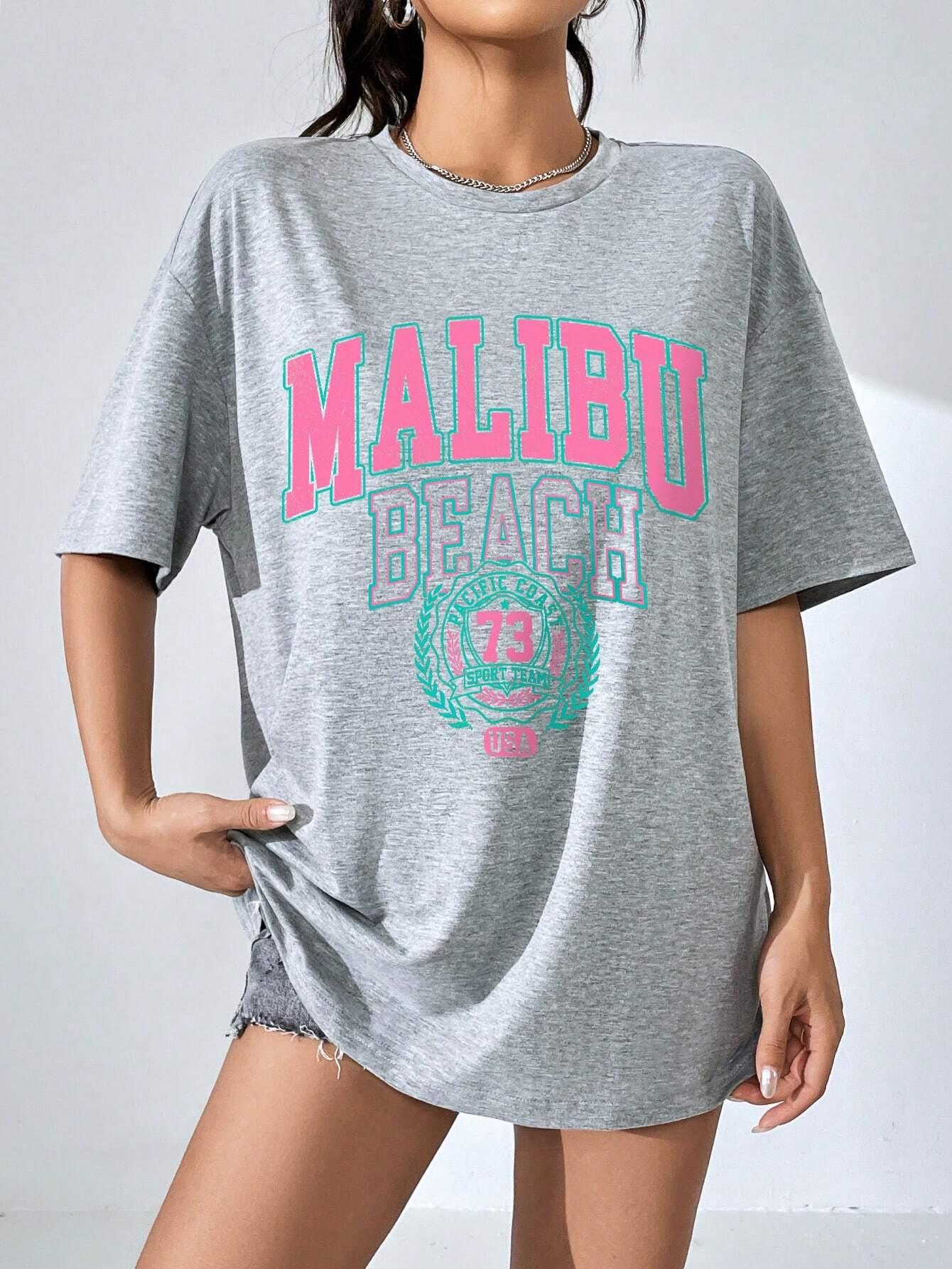 Malibu Strand Brief Print Prin - Streetwear Clothing Brand recensie en prijs