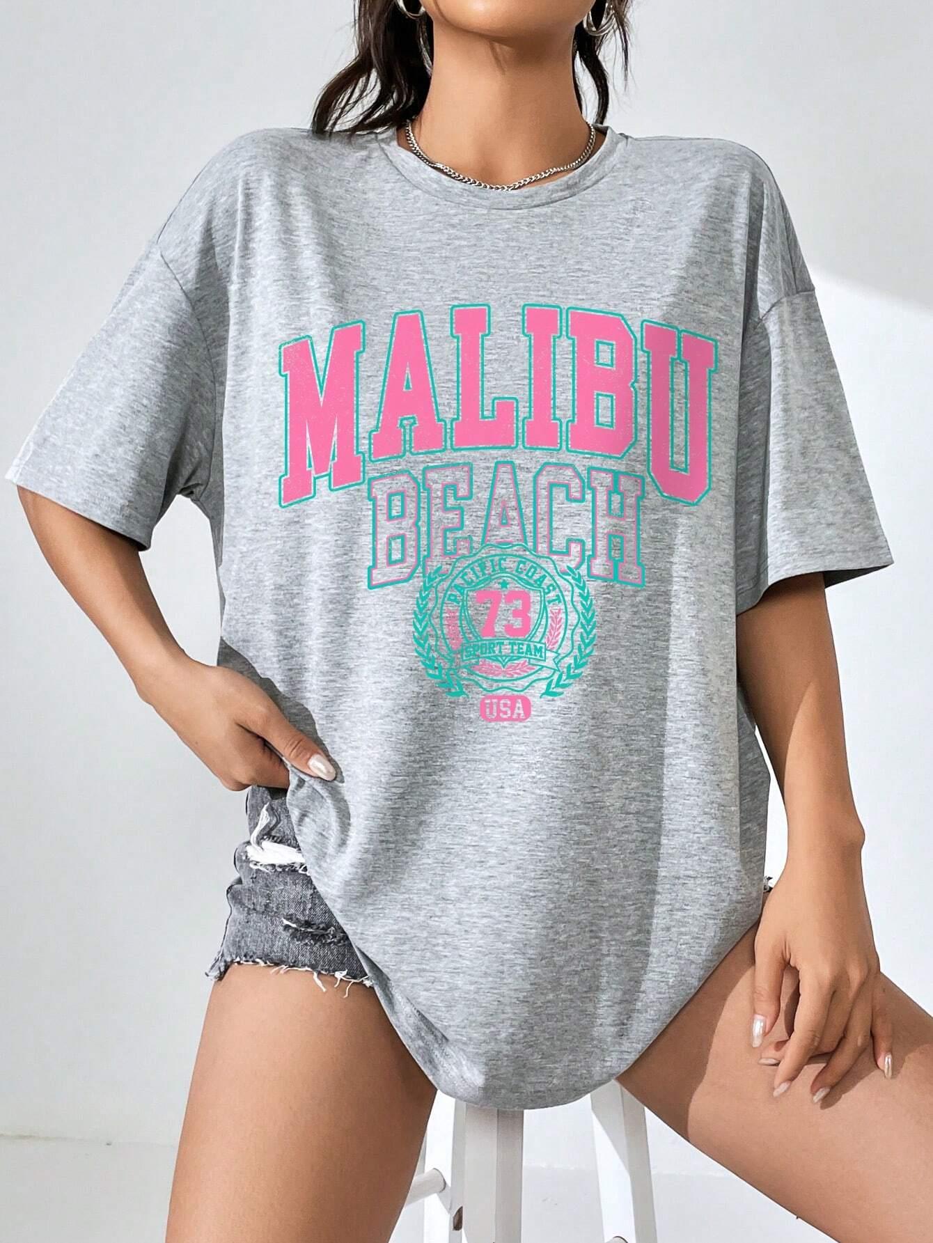 Malibu Strand Brief Print Prin - Streetwear Clothing Brand recensie en prijs